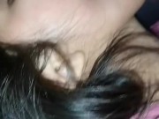 Quarantine - my latina girlfriend sucks my testicles, jerks off my big cock and i squee 8/16