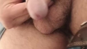Peeing in the toilet at work. Lick a drop of urine from my prick...