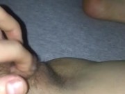Feet masturbation