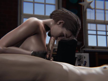 Resident Evil 3 Remake - Jill Valentine blowjob and sex - 3D Porn