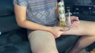Stepbro Jerks His Cock