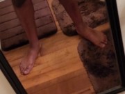 Strong Black Dick Stroke Out Shower