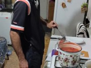 I'm canning tomato juice for the winter. 11/16