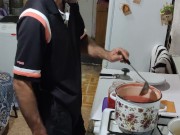 I'm canning tomato juice for the winter. 12/16