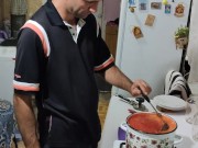 I'm canning tomato juice for the winter. 2/16