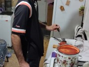 I'm canning tomato juice for the winter. 6/16