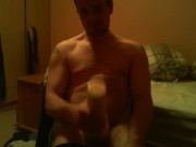 Sitting on chair watching porn fucking a felsh light till I ejaculate