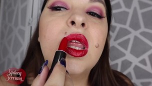 Romantic Red Lipstick Seduction - POV Kissing & Lipstick Application - PREVIEW - Sydney Screams