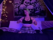 BigTittyGothEgg jiggling and playing with my wet pussy 3/16