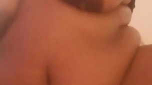 SEXY RED BBW RIDES HER DILDO ON THE BATHTUB 