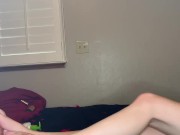 Petite girl sensual foot massage 13/16