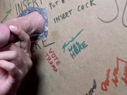 Peeing Slut Discovers Secret Jamie Stone Glory Hole 4/16