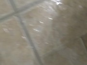 Dirty Talking Camgirl Slut TRIES to Pee into Toliet Standing Up & FAILS! Pissy Mess Bathroom Floor!! 7/16