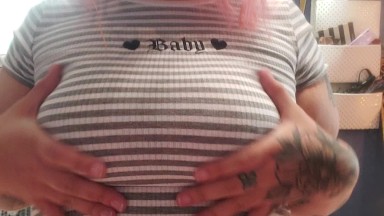 ONLYFANS* Chubby goth bouncing her titties