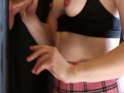 Gloryhole Big Cock Handjob Cum On Tits 3/16