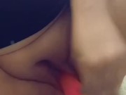 Playing with my wet,tight,pink pussy