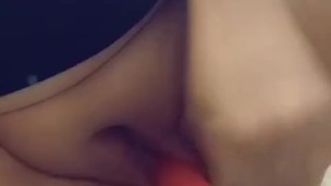 Playing with my wet,tight,pink pussy