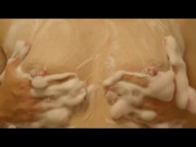 Shower Orgasm close up pussy and boobs - Casey Jones 12/16