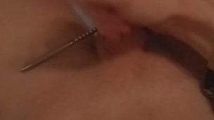 Sounding and stroking my cock ;)