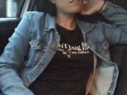 UBER driver was Fingering me and i gave him a Hot Blowjob and ate his Cum 1/16