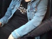 UBER driver was Fingering me and i gave him a Hot Blowjob and ate his Cum 2/16