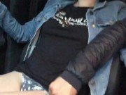 UBER driver was Fingering me and i gave him a Hot Blowjob and ate his Cum 6/16