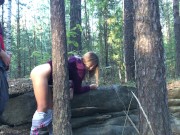 Sucked a Stranger in the Woods to Help Her - Public Sex 11/16