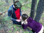 Sucked a Stranger in the Woods to Help Her - Public Sex 14/16