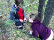 Sucked a Stranger in the Woods to Help Her - Public Sex 15/16