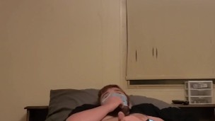 Jerking off wide feet big legs