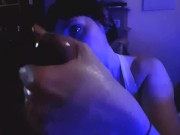 After our private party, I suck my cock until it explodes in load (2nd Part) 9/16