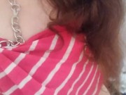 Hold my BDSM Collar Leash While I Pee! Pissing Toilet Slutty HAIRY Horny PAWG Camgirl Needs Our Help 11/16