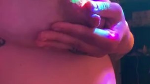 Sneak Peak: Milkymama setting up for a video * behind the scenes milk filled tits squirting milk 