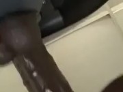 Fat Ebony Pussy Riding Big Black Dildo 11/16