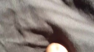 Big black dick dryhumping and stroking to huge cumshot