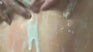 Watch me play with my soapy tits