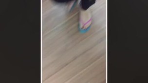 @tici_feet IG ticii_feet tici feet walking wearing havaianas (preview)