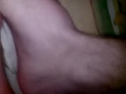 Артем дрочит член сам себе ногами self suck autofellatio self footjob 2015