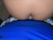 brunette tennie has risky sex at the balcony with unexpected squirt. Public sex and creampie 10/16