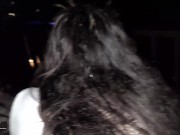 brunette tennie has risky sex at the balcony with unexpected squirt. Public sex and creampie 11/16