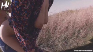 ♥ MarVal - We Were Walking In A Rural Field And My Husband Fucked Me On The Path Lactating MILF ♥