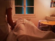 Professional masseur makes a stranger woman cum 3 times and cums on her belly 14/16