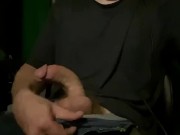 Masterbating in gaming chair