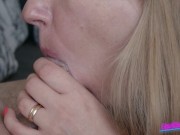 Long hair MILF does blowjob with her magic tongue 16/16