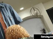 Dick Loving Sara Jay Fucks & Sucks The Big Dick Repair Man! 5/16