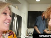 Dick Loving Sara Jay Fucks & Sucks The Big Dick Repair Man! 8/16