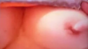 SENSUALLY CARESSING MAGNIFICENT NIPPLES ON AN AMAZING SET OF BREASTS!!!! 