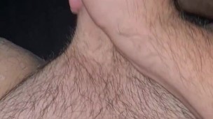 Chubby bisexual guy huge cumshot POV