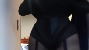 Ingé's hot assets (pantyhose, BBW, blonde, crossdress, trans, female mask, transform, reveal, mask)