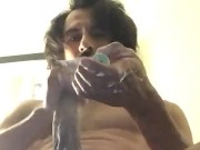 POV big dick leg shaking solo male cumshot 8/16